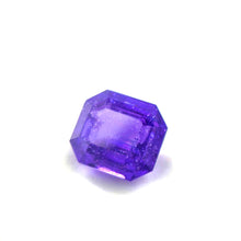 Natural purple sapphire gemstone for ring