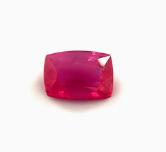 1.02 Carat Natural Ruby Gemstone Cushion Cut Pinkish Red Color