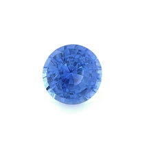 0.64 Carat Natural Blue Sapphire Gemstone Round Cut Very Good Color Brilliant Luster Unheated Loose Stone