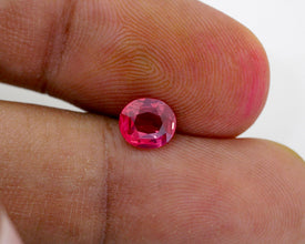 1.08Carat Natural Mahengi Red Spinel Oval Cut Lovely Orangish Red Color Brilliant Luster Top Stone | Unheated Loose Stone