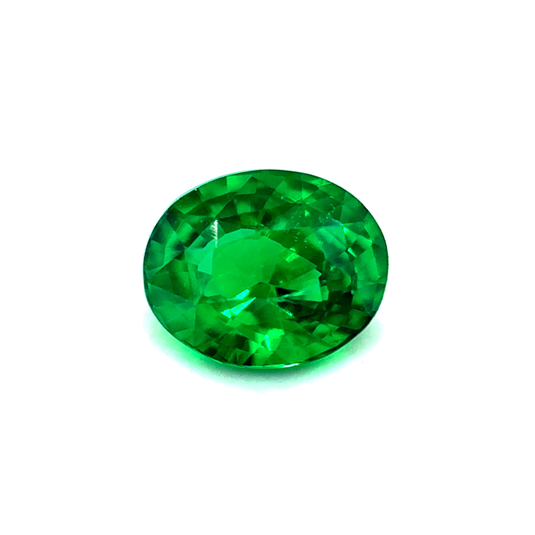 1.01Carat Beautiful Natural Tsavorite Oval Cut Brilliant Luster Very Good Color for 18k Yellow Gold Anniversary Ring | Unheated Loose Stone