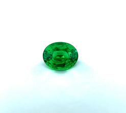 1.60Carat Beautiful Natural Tsavorite Green Garnet Gemstone for 18k White Gold Ring Diamond Cluster Engagement Ring | Unheated Loose Stone