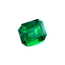 1.17Carat Natural Tsavorite Garnet Emerald Cut Brilliant Luster Vivid Green for 18k White Gold Bespoke Engagement Ring |Unheated Loose Stone
