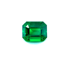 1.17Carat Natural Tsavorite Garnet Emerald Cut Brilliant Luster Vivid Green for 18k White Gold Bespoke Engagement Ring |Unheated Loose Stone