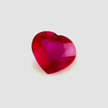 Unheated 2.03Carat Mozambique Ruby Natural Gemstone Pigeon Blood to Vivid Red Heart Shape Brilliant Luster Top Stone | Unheated Loose Stone