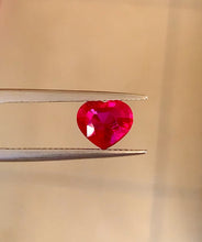Unheated ruby engagement ring gemstone vivid red
