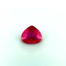 Natural red ruby loose gemstone with brilliant sparkle