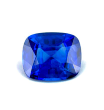 1.23 carat royal blue sapphire cushion cut natural gemstone