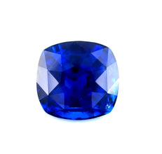1.61 carat royal blue sapphire square cushion cut loose gemstone