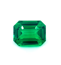 Loupe-clean 1.09 carat Tsavorite garnet in an elegant emerald cut.