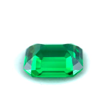 1.09 Ct Tanzania Tsavorite Garnet | Natural Emerald Cut Vivid Green Loose Gemstone | Loupe Clean