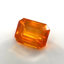 Large orange sapphire 4.23 carat eye clean gemstone