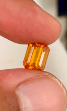 Collector quality orange sapphire loose gemstone
