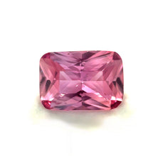 Natural 1.05 ct unheated Padparadscha sapphire with radiant cut and pinkish-orange colour.