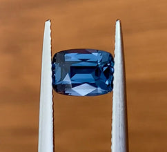 1.19 carat blue spinel cushion cut loose gemstone.