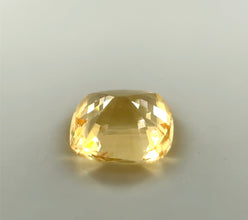 Natural yellow sapphire square  cushion 2.06ct — brilliant luster Sri Lankan gemstone