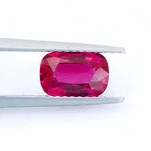 1.57Carat Natural Unheated Mozambique Ruby Gemstone Vivid Red Cushion Shape Brilliant Luster Exquisite Stone | Unheated Loose Stone