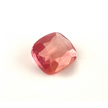 0.82Crts Natural Rare Padparadscha Sapphire Cushion Cut 18K Gold, Diamond, Engagement/ Wedding/ Birthday Gift for Her | Heated Loose Stone