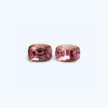  0.87Carat Natural Padparadscha Sapphire Gemstone Pair Cushion Cut
