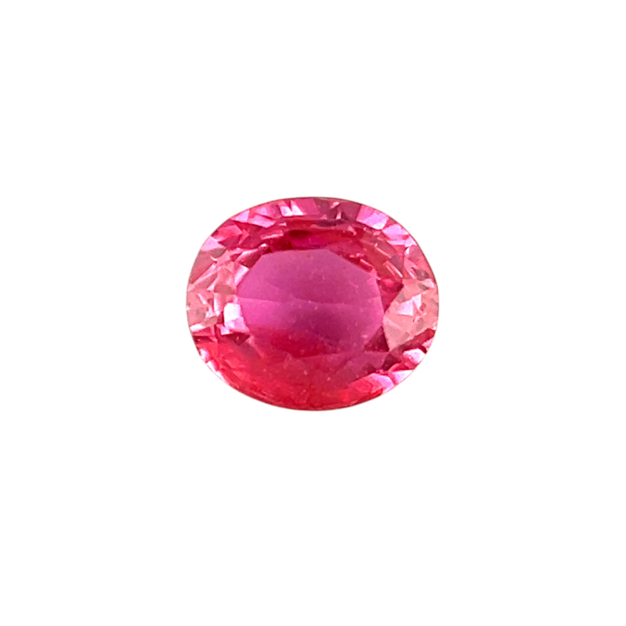 Natural Rare Padparadscha Sapphire Gemstone 4.4mmX3.8mm Oval SUNSET COLOR Brilliant Luster Minimalist 8k White Gold Ring |Heated Loose Stone
