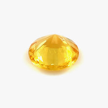 0.85Carat Natural Yellow Sapphire Gemstone Round Cut