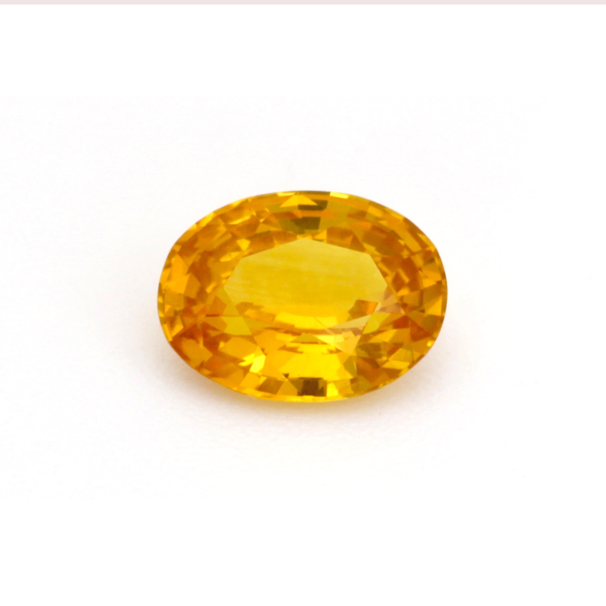 1.03 Carat Natural Orange Sapphire Oval Cut Brilliant Luster