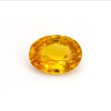 1.03 Carat Natural Orange Sapphire Oval Cut Brilliant Luster