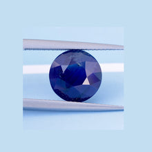 6.40Carat Natural Blue Sapphire Unheated Gemstone Round Cut With Good Color And Luster| Unheated Loose Stone