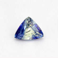 0.81Carat Natural Unique Blue Yellow Sapphire Gemstone Trillion Cut