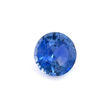 0.59 Carat Natural Blue Sapphire Gemstone Unheated Round Cut Excellent Cut Good Color Brilliant Luster Loose Stone