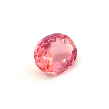 0.74Crts Natural Rare Padparadscha Sapphire Oval 18k Rose Gold, Platinum Ring for Engagement/Graduation, Gift for Mom | Heated Loose Stone