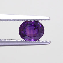 0.80Carat Natural Purple Sapphire Gemstone Oval Cut