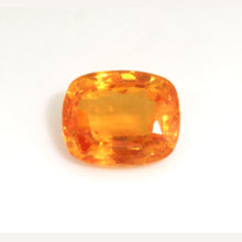 0.87Carat Natural Orange Sapphire Gemstone Cushion Cut