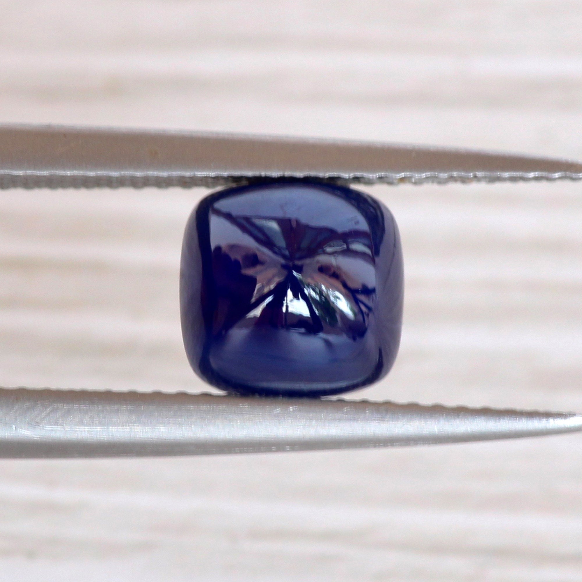 3.60Carat Natural Blue Sapphire Unheated Gemstone Sugar Loaf Cut With Very Good Color And Good Luster | Unheated Loose Stone