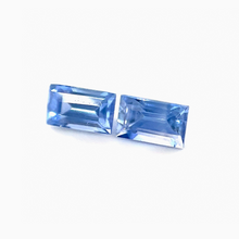 5mmx3mm Calibrated Emerald Cut Natural Blue Sapphire Gemstone Pair for 18k Yellow Gold Earring Excellent Cut & Luster | Heated Loose Stone