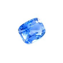 5mmx3.8mm Cushion Natural Blue Sapphire for Platinum Minimalist Ring Birthday Gift, Ring for Her Graduation, Engagement | Heated Loose Stone