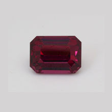 4.78Carat Natural Rhodolite Garnet Gemstone Emerald Cut Brilliant Luster Vibrant Purplish pink Loupe Clean TOP STONE | Unheated Loose Stone