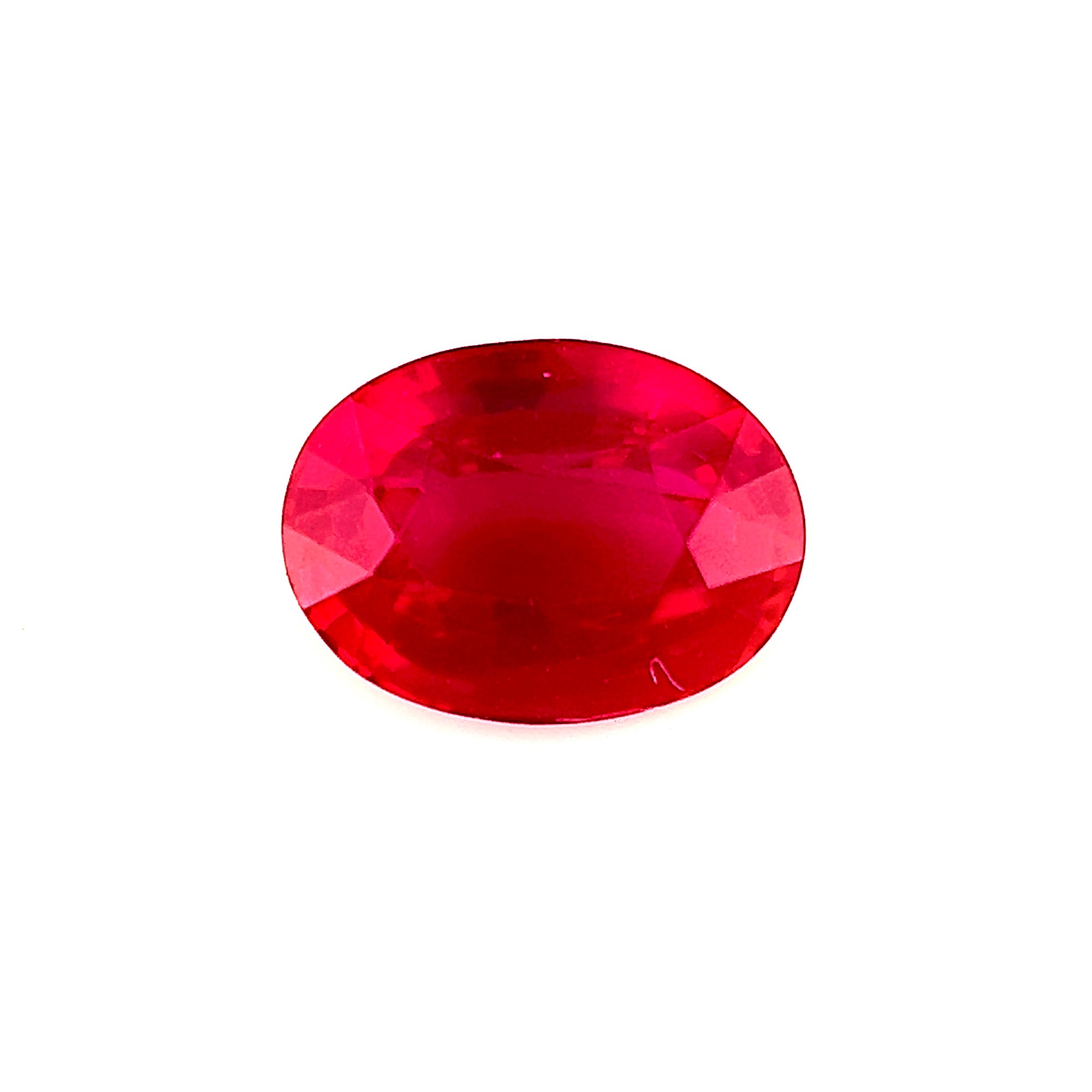 Loupe Clean 1.04Carat Natural Unheated Mozambique Ruby Gemstone Pigeon's Blood Oval Brilliant Luster Exquisite Stone | Unheated Loose Stone