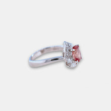 CERTIFIED UNHEATED PADPARADSCHA Sapphire High Quality Platinum Ring with Diamonds / Engagement Ring/ Platinum ring/ Gemstone Rings