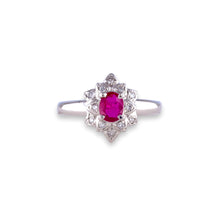 CERTIFIED Ruby High Quality Platinum Ring with Diamonds / Engagement Ring/ Platinum ring/ Gemstone Rings