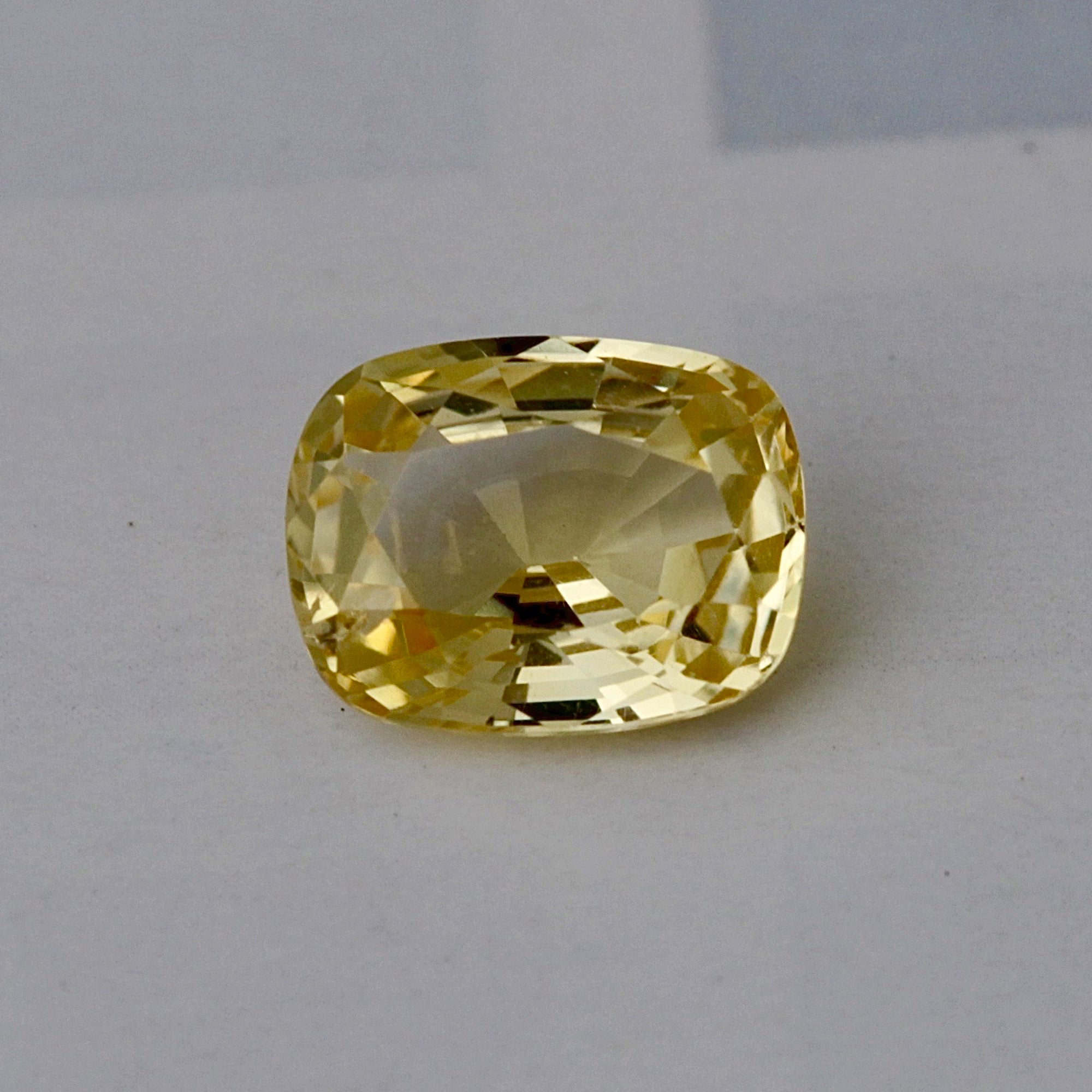1.32Carat Natural Yellow Sapphire Unheated Cushion Cut With Golden Yellow Very Good Luster | Unheated Loose Stone