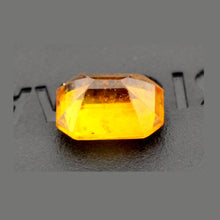 0.87Carat Natural Orange Sapphire Gemstone Emerald Cut