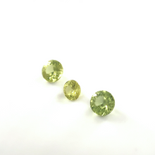 3.5mm Calibrated 3Pcs Natural Green Sapphire Gemstone for 18k Yellow Gold Ring/Pendant Excellent Cut Brilliant Luster | Unheated Loose Stone