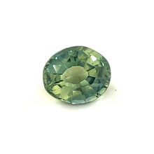 0.52Crt 5.2mmx4.4mm Natural Untreated Green Sapphire Gemstone Minimalist Ring/Pendent Silver Jewelry Gift for Sister | Unheated Loose Stone