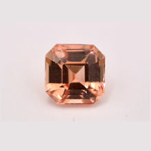 0.99 Carat Natural Padparadscha Sapphire Gemstone Sunset Color Loupe Clean Asscher Cut