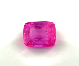 1.07 carat hot pink sapphire cushion cut natural gemstone