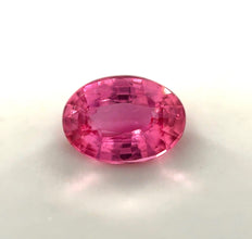 1.56 Carat Unheated Padparadscha Sapphire: Loupe Clean Intense Pink-Orange Gemstone, Fine Cutting, for Engagement Ring