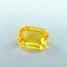 1.03Carat Natural Yellow Sapphire Emerald Cut Golden Yellow Brilliant Luster Excellent Cutting Loupe Clean | Unheated Loose Stone