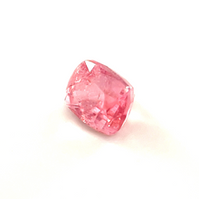 0.80Crts Natural Rare Padparadscha Sapphire Cushion 18K White Gold Diamond Engagement/ Wedding/ Birthday gift for her | Heated Loose Stone