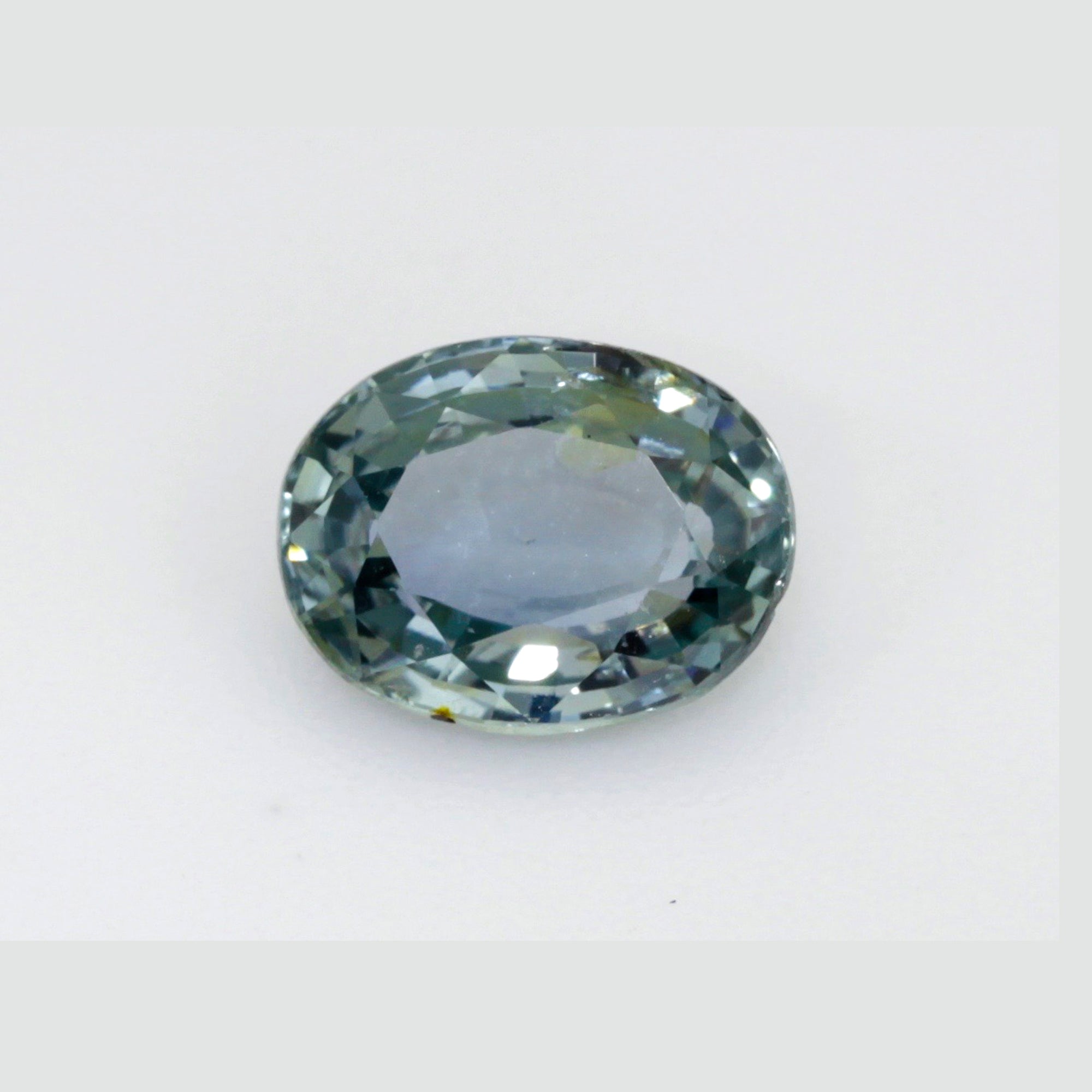 1.44Carat Natural Green Sapphire Gemstone Oval Cut Mint Green Color with Brilliant Luster | Heated Loose Stone